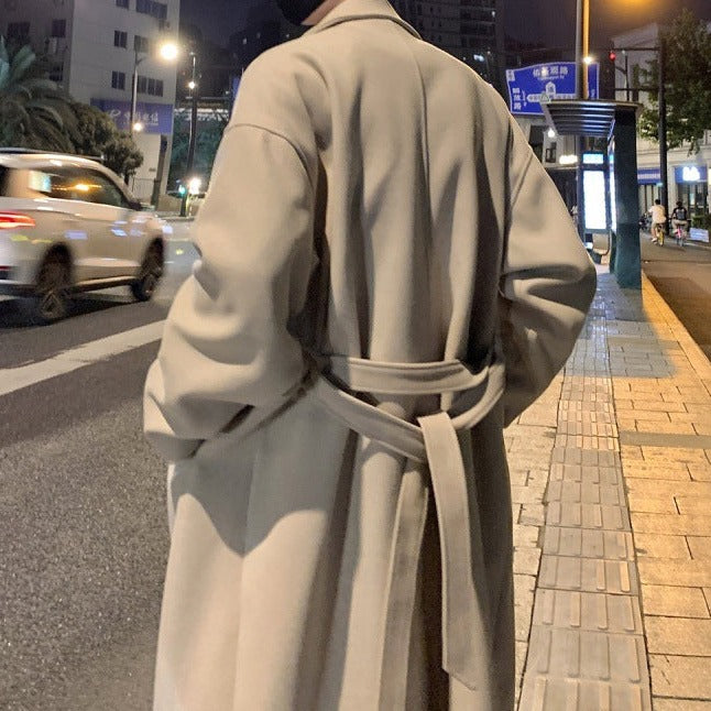 Eleganter Wollmantel für Herren – Luxuriöse Herbst- und Wintermode