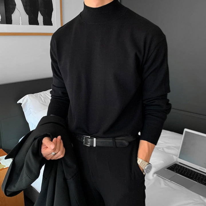 Halb-Stehkragen Pullover – Slim Fit Herrenmode in Luxusqualität