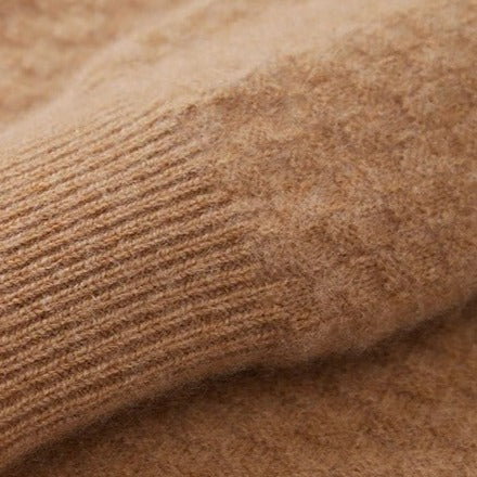 Luxuriöser Herrenpullover aus Merinowolle mit Karostrick