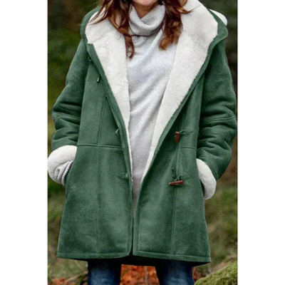 Damenjacke mit Fleece-Innenfutter und Kapuze