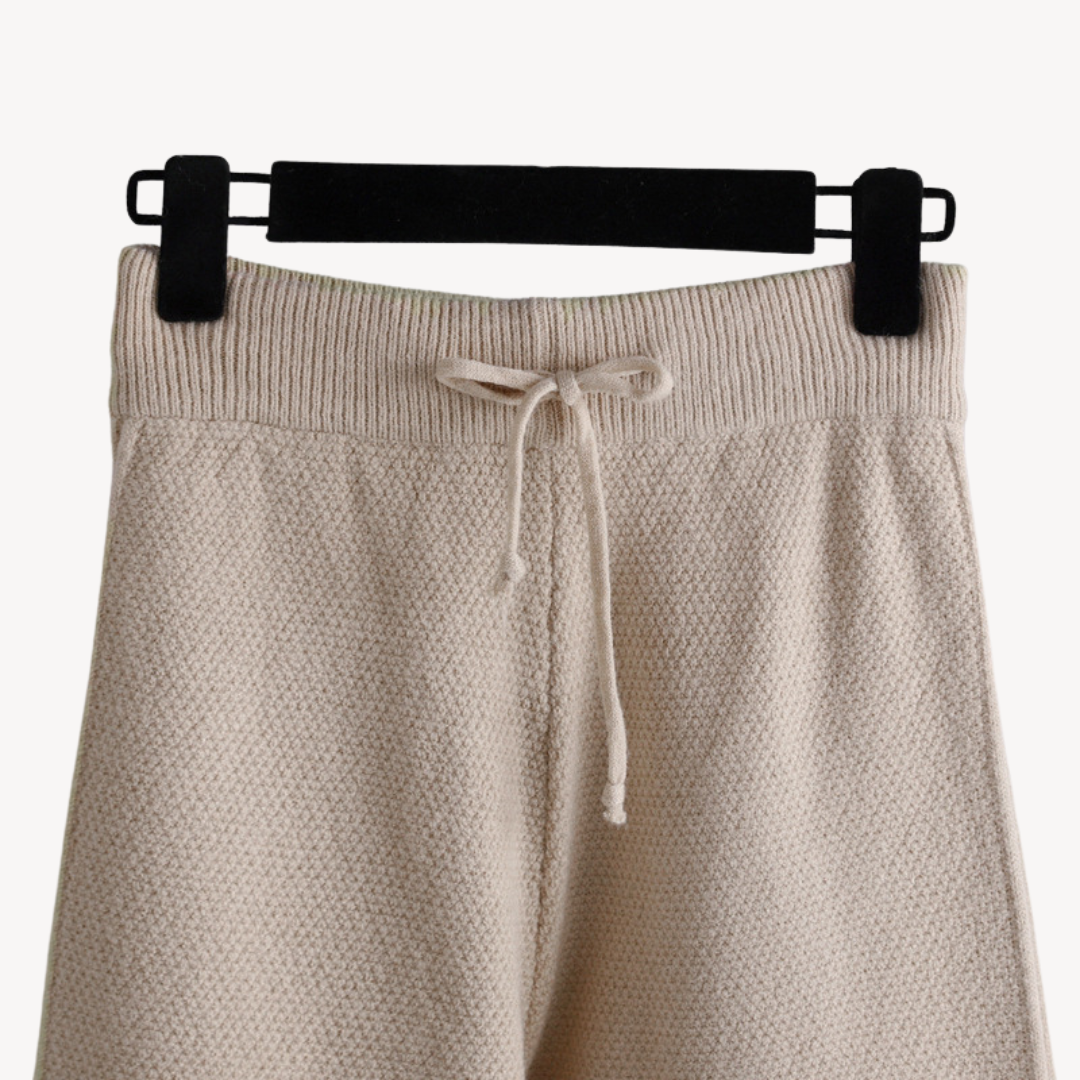 Damen Oversized Strick-Lounge-Set – Pullover & Weite Hose