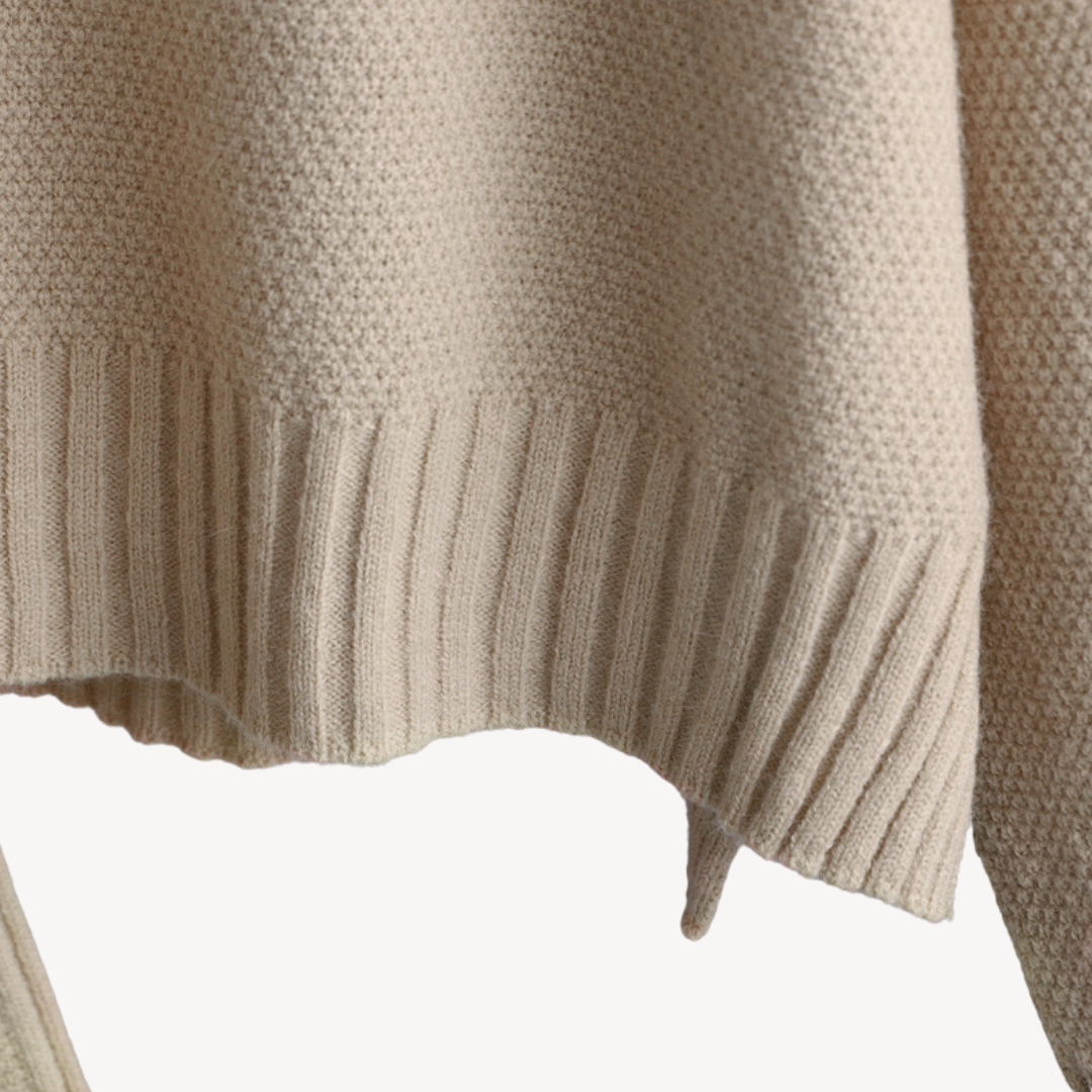 Damen Oversized Strick-Lounge-Set – Pullover & Weite Hose