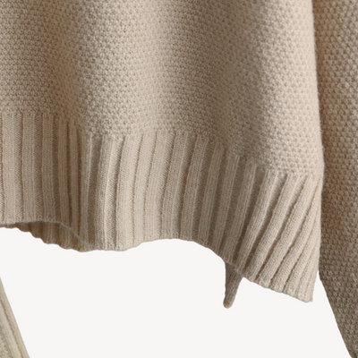 Damen Oversized Strick-Lounge-Set – Pullover & Weite Hose