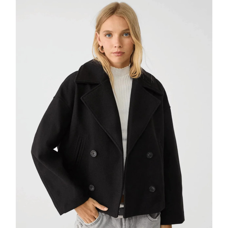 Chic & Vielseitige Damenjacke im taillierten Doppelreiher-Stil