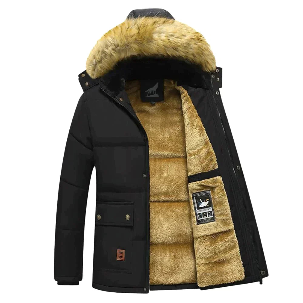 Herren Winterparka mit Abnehmbarer Kapuze – Bequem & Modisch