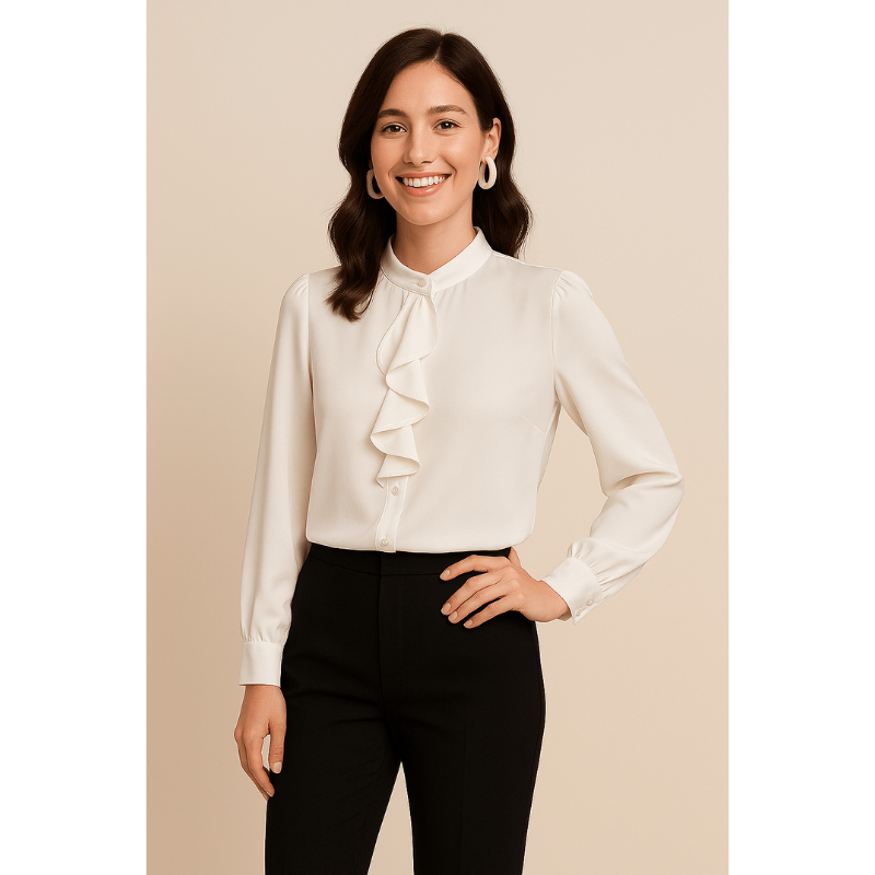 Amara Rüschbluse – Elegante und leichte Bluse für Damen