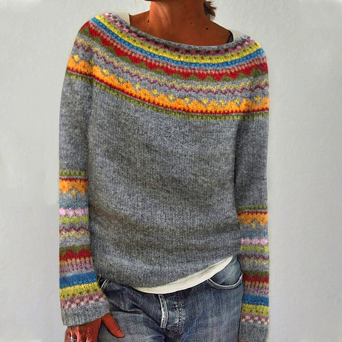 Elara – Vintage Knit Spring Sweater