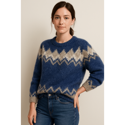 Elena Weicher Rundhals-Pullover – Eleganter Damenstrickpullover