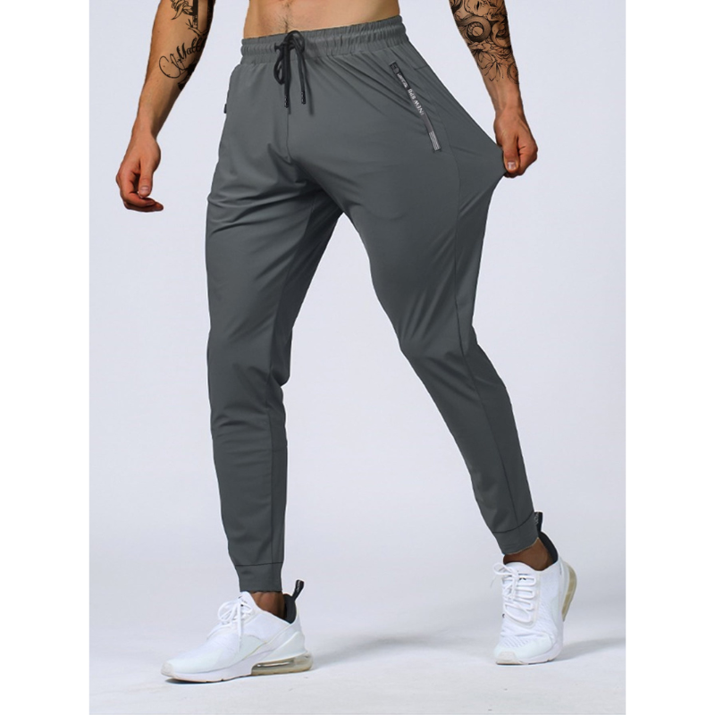 Herren Jogginghosen – Atmungsaktiv, Stretch, mit Reißverschluss und Kordelzug