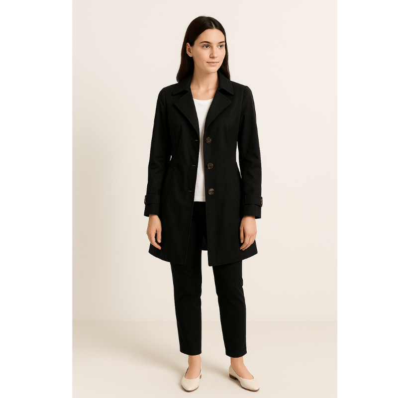 Siena Maßgeschneiderter Trenchcoat – Stilvolle Damenjacke mit Reverskragen