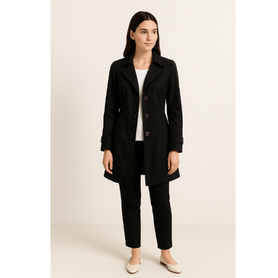 Siena Maßgeschneiderter Trenchcoat – Stilvolle Damenjacke mit Reverskragen
