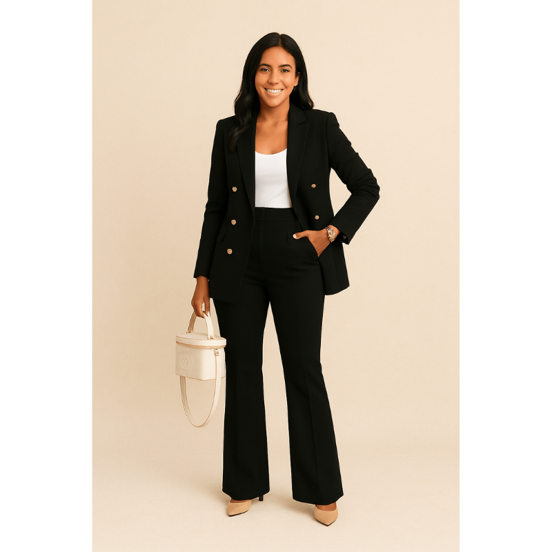 Vanessa Power Suit – Eleganter Taillierter Damenblazer Set für zeitlose Stilbewusstsein