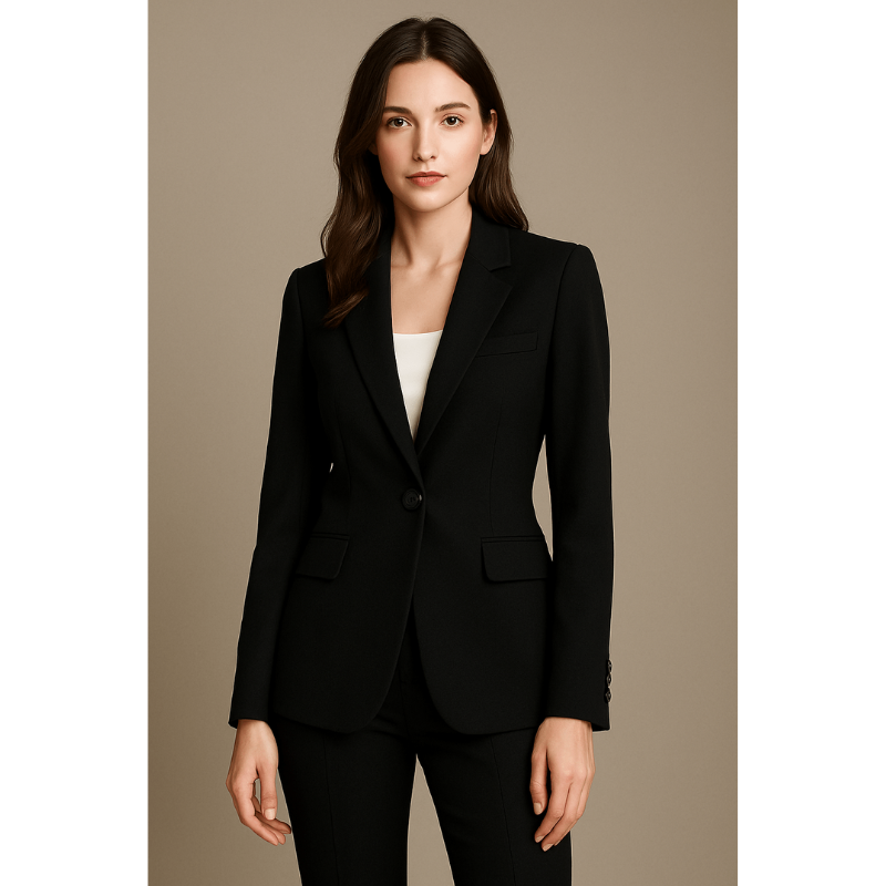Adele Tailored Blazer – Damenblazer mit taillierter Passform und Ein-Knopf-Verschluss