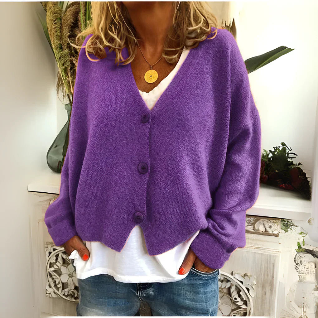 Gemütlicher Strick-Cardigan für Damen im Relaxed Fit