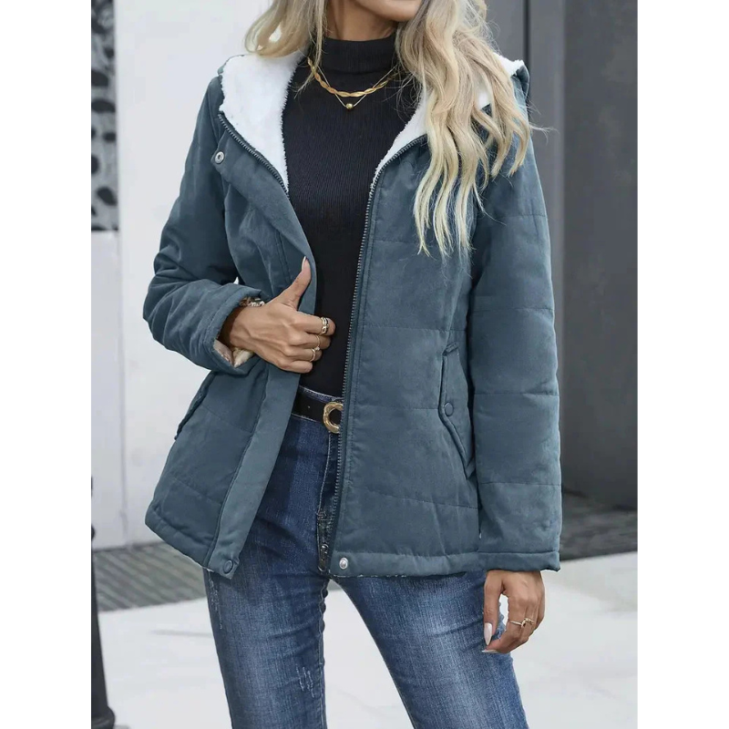Damen Winterjacke mit Fellfutter
