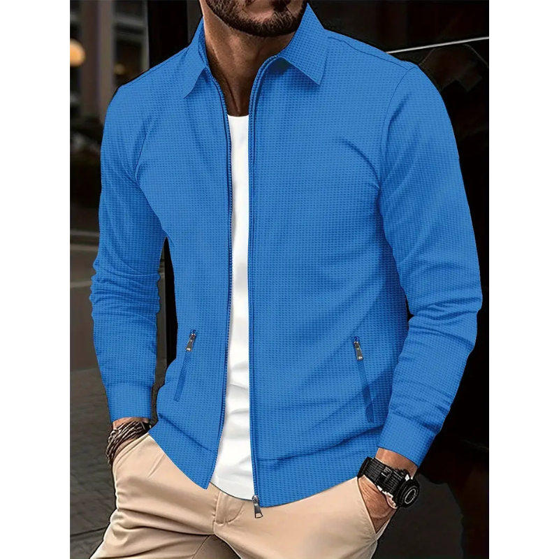 Herren Reißverschluss-Overshirt – Elegante Übergangsjacke