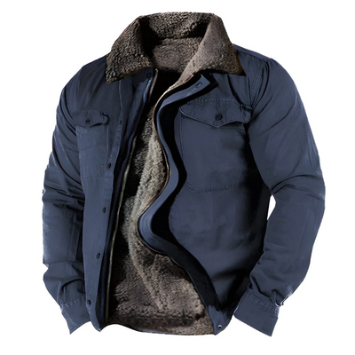 Herren Winter Militärjacke – Funktionale Taschen und nachhaltiges Design