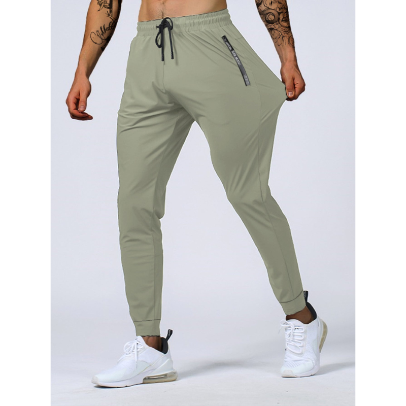 Herren Jogginghosen – Atmungsaktiv, Stretch, mit Reißverschluss und Kordelzug