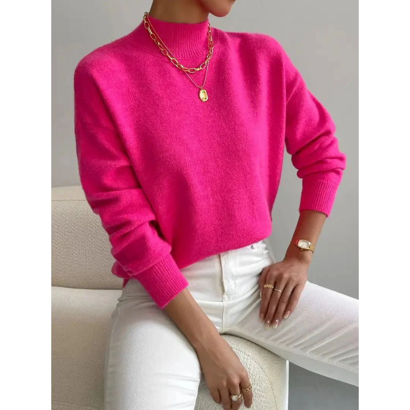 Marina – Damen Rollkragenpullover aus Rippenstrick für die Wintermonate