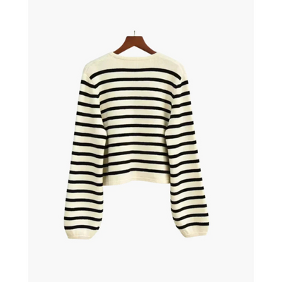 Exklusive Gestreifte Wollweste