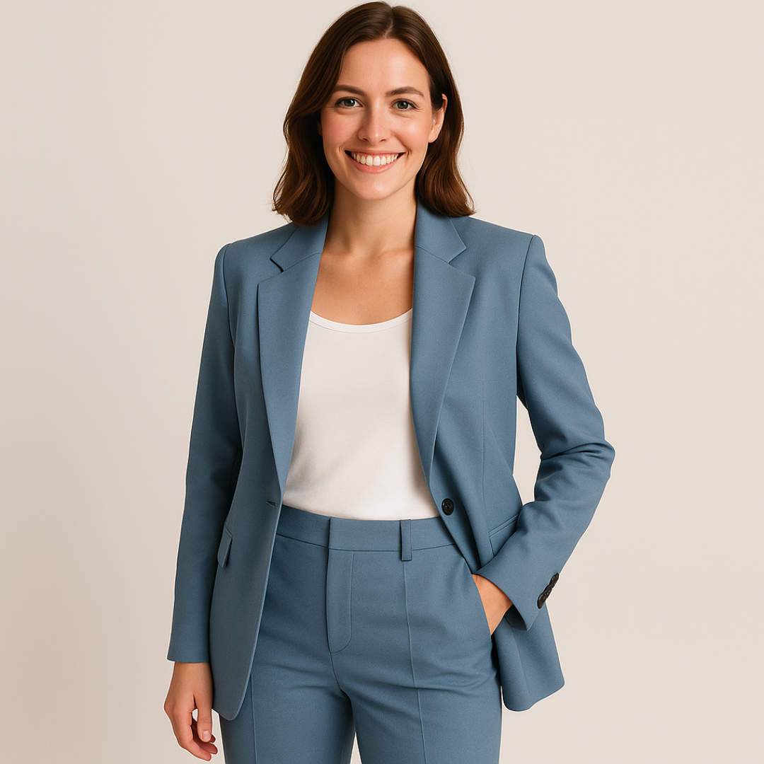 Damen Business-Anzug – Stilvoller Blazer mit passender Hose
