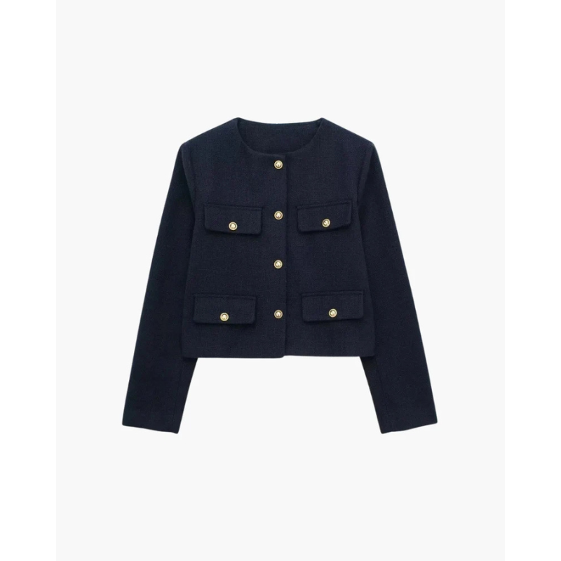 Tailored Savile Crop Blazer