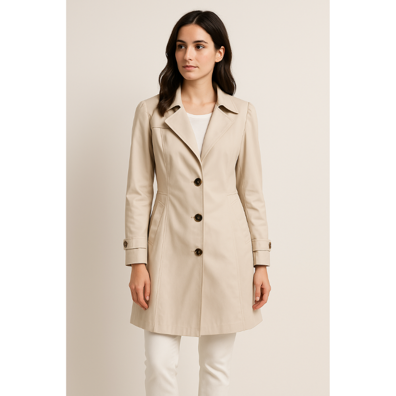 Siena Maßgeschneiderter Trenchcoat – Stilvolle Damenjacke mit Reverskragen