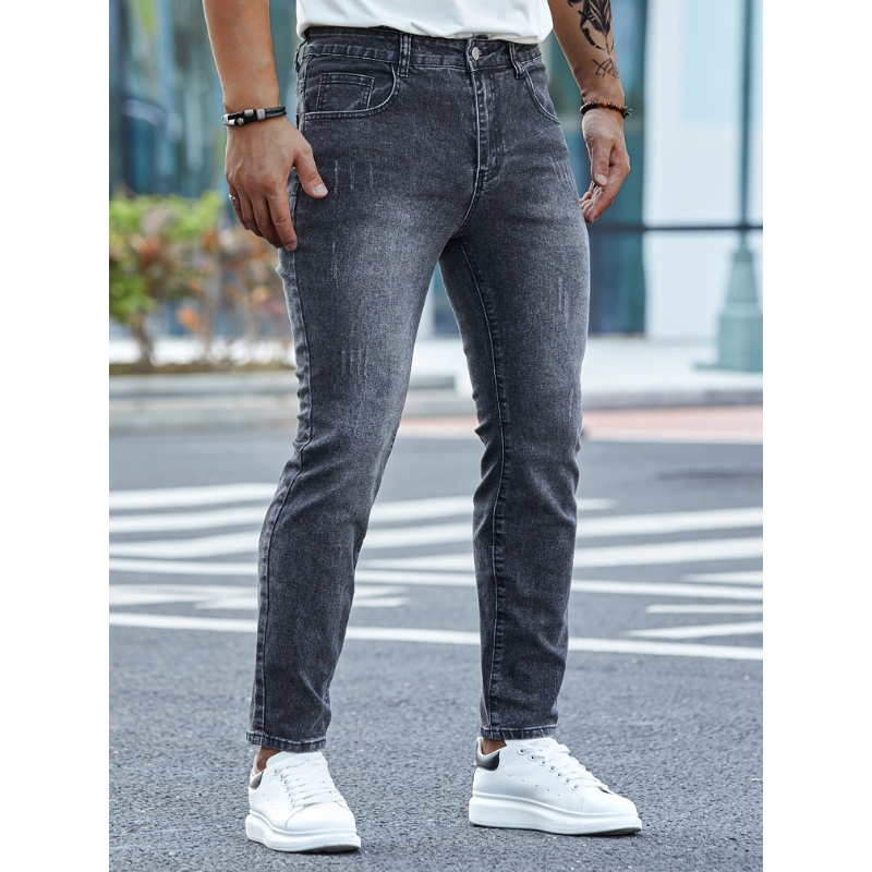 Herren Skinny Jeans – Mittlere Stretch-Denim