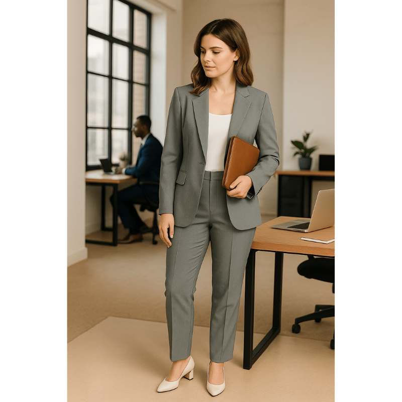 Milano Elegance Damenanzug – Blazer und Hose Set mit Optimalem Schnitt