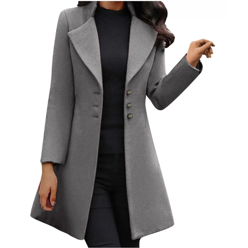 Eleganter und Zeitloser Langer Italienischer Mantel