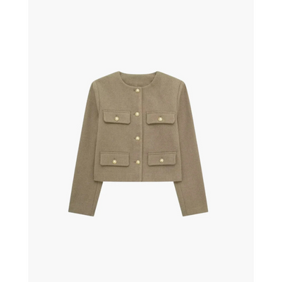 Tailored Savile Crop Blazer