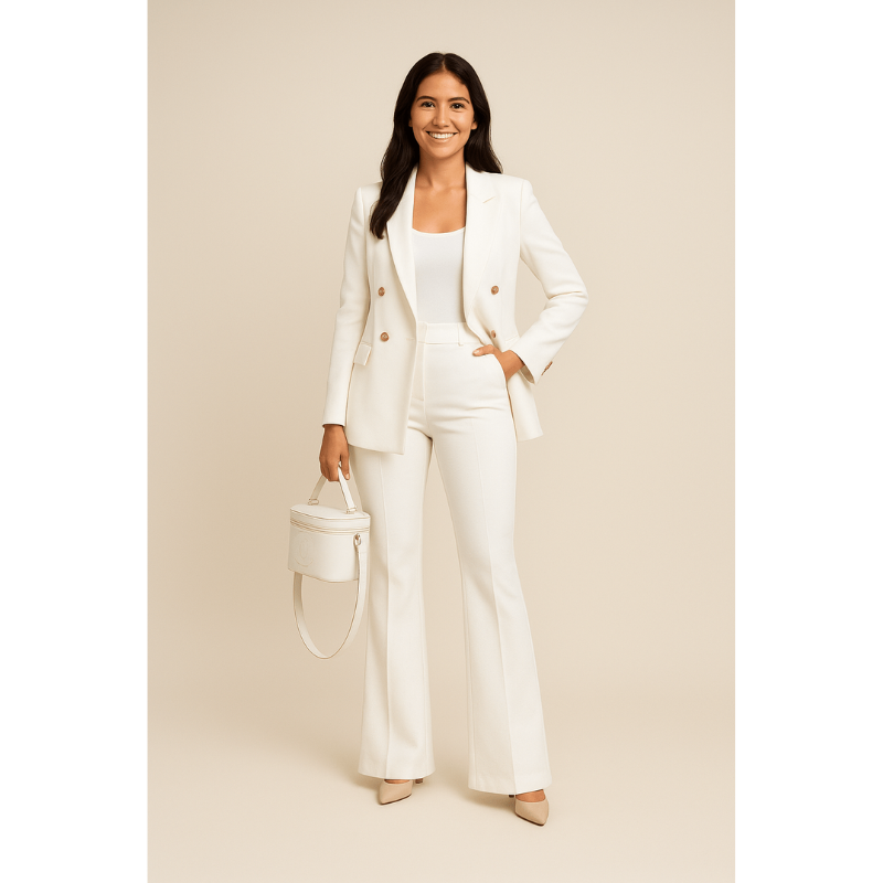 Vanessa Power Suit – Eleganter Taillierter Damenblazer Set für zeitlose Stilbewusstsein