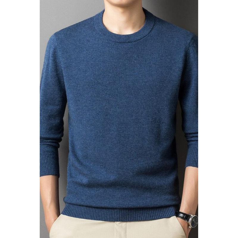 Eleganter Herrenpullover im luxuriösen Kaschmir-Look – Zeitloser Stil