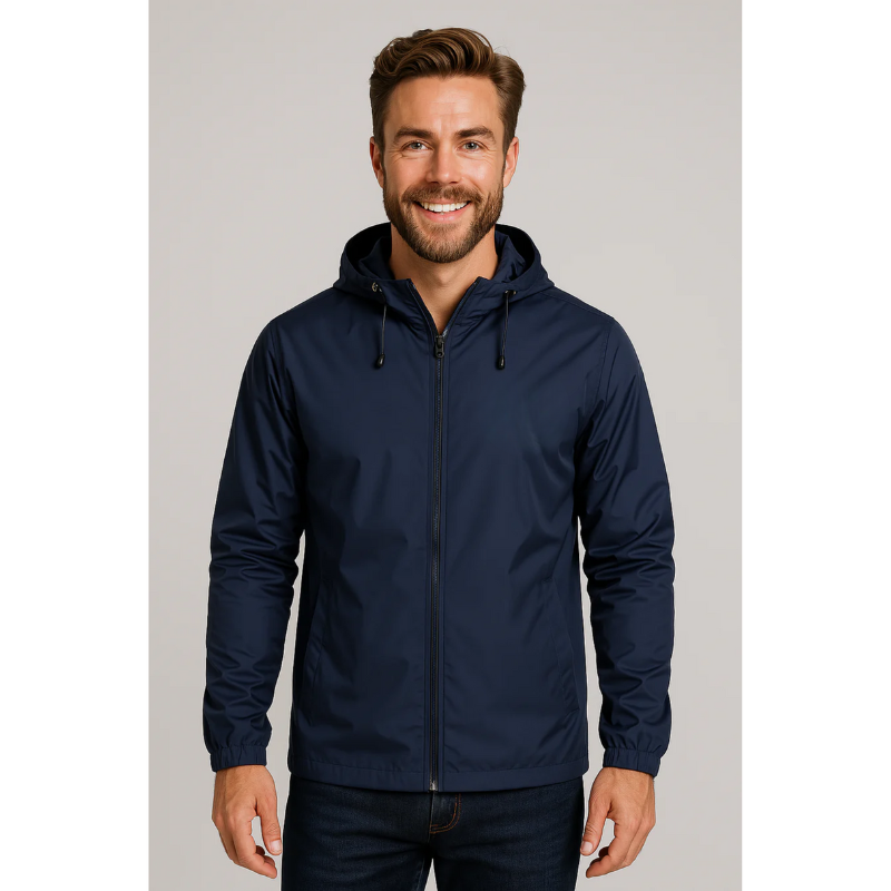 Herren Wasserdichte Regenjacke mit Kapuze – Leicht und Praktisch