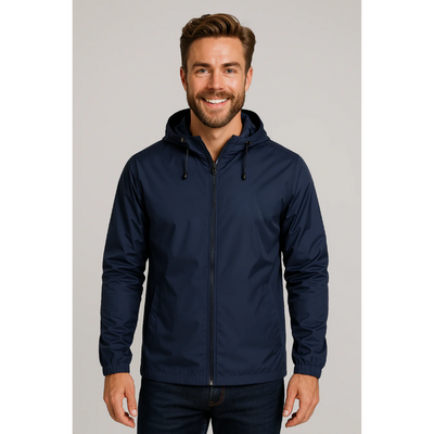 Herren Wasserdichte Regenjacke mit Kapuze – Leicht und Praktisch
