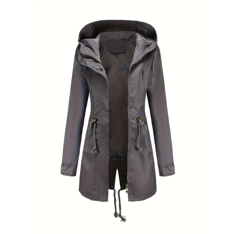 Damen Wasserfester Trenchcoat mit Kapuze – Satino Allwetter