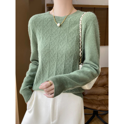 Celina Klassischer Merinowolle Pullover für Frauen