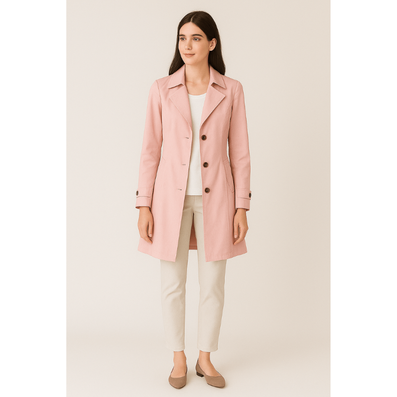 Siena Maßgeschneiderter Trenchcoat – Stilvolle Damenjacke mit Reverskragen