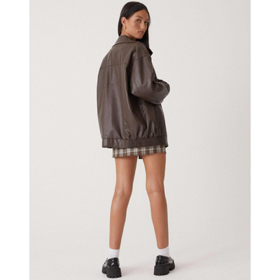 Roma Oversized Damenlederjacke