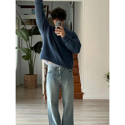 Herrenpullover – Klassischer Rundhals-Sweater im zeitlosen Design