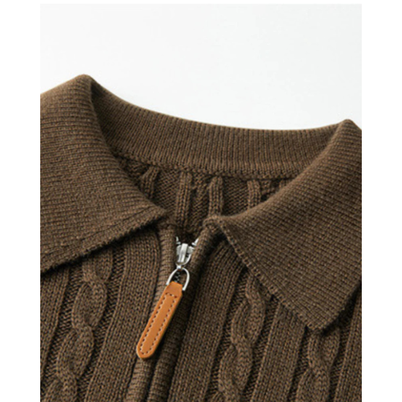 100% Premium Wool Zip-Up Jacket