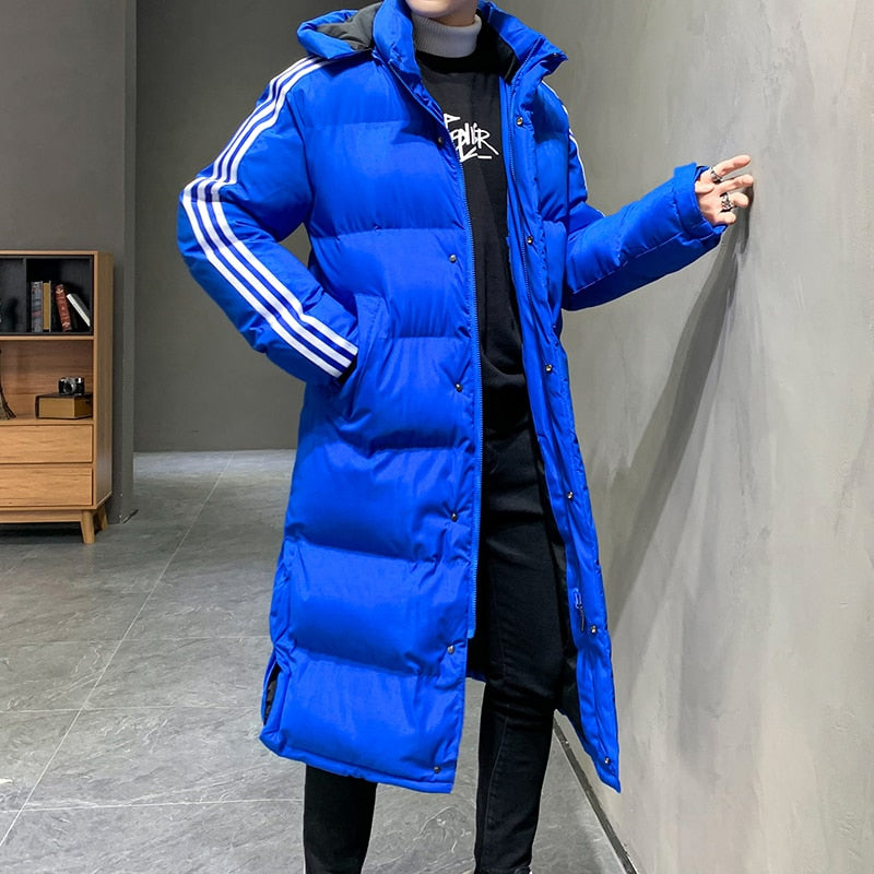 Lucian Langwintermantel – Elegante Wärme mit Kapuze