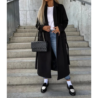 Eleganter und warmer Damen-Doppelreiher-Mantel – Zeitloses Design