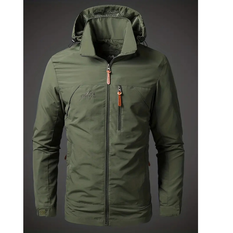Herren Regenjacke mit Kapuze – Wasserfest und Atmungsaktiv