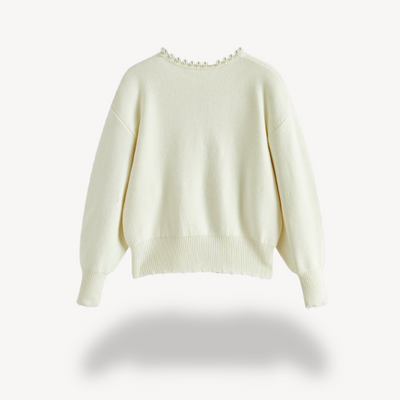 Elegante und zeitlose Damen Strickjacke mit Perlenakzenten