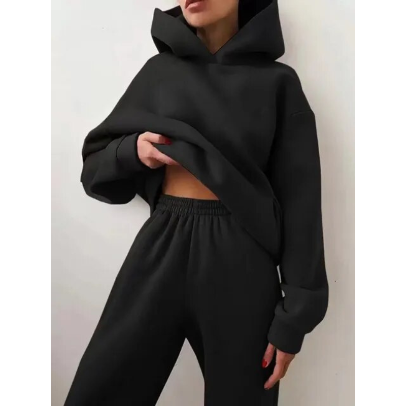 Amora Damen Oversized Hoodie Trainingsset