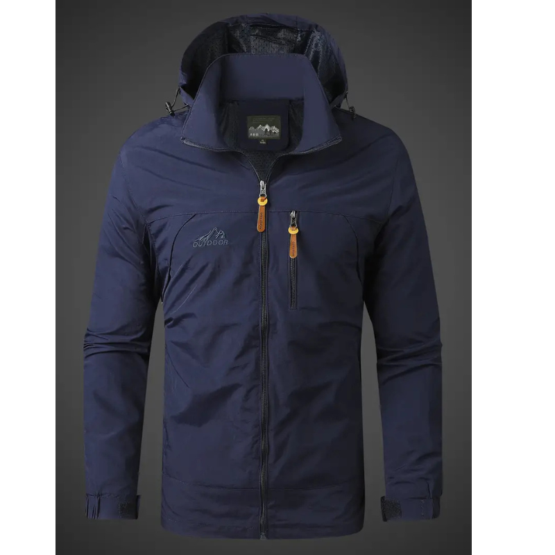 Herren Regenjacke mit Kapuze – Wasserfest und Atmungsaktiv