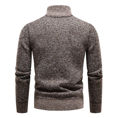 Leandro Modern Herren Pullover mit Halb-Zip