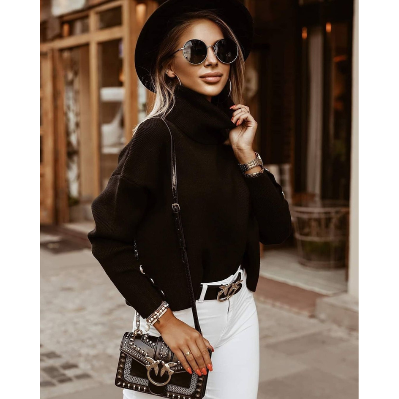 Elena Damenpullover mit Rollkragen