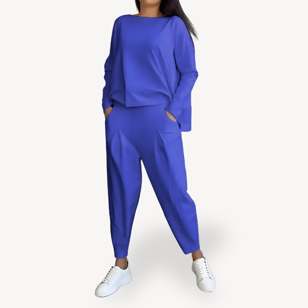 Damen Baumwoll Lounge Set – Komfortables 2-teiliges Ensemble